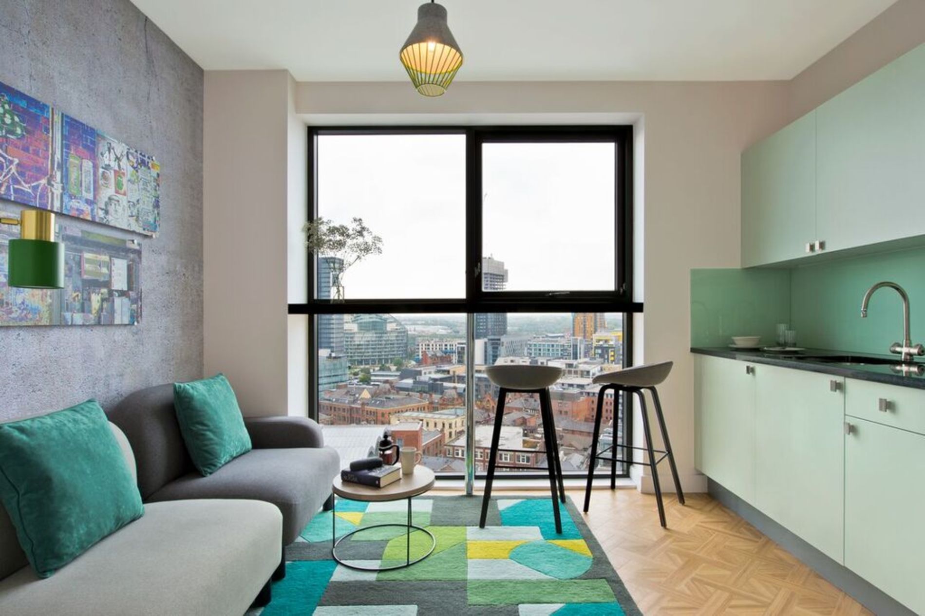 Serviced apartment with a fitness center in the building in Manchester's Northern Quarter