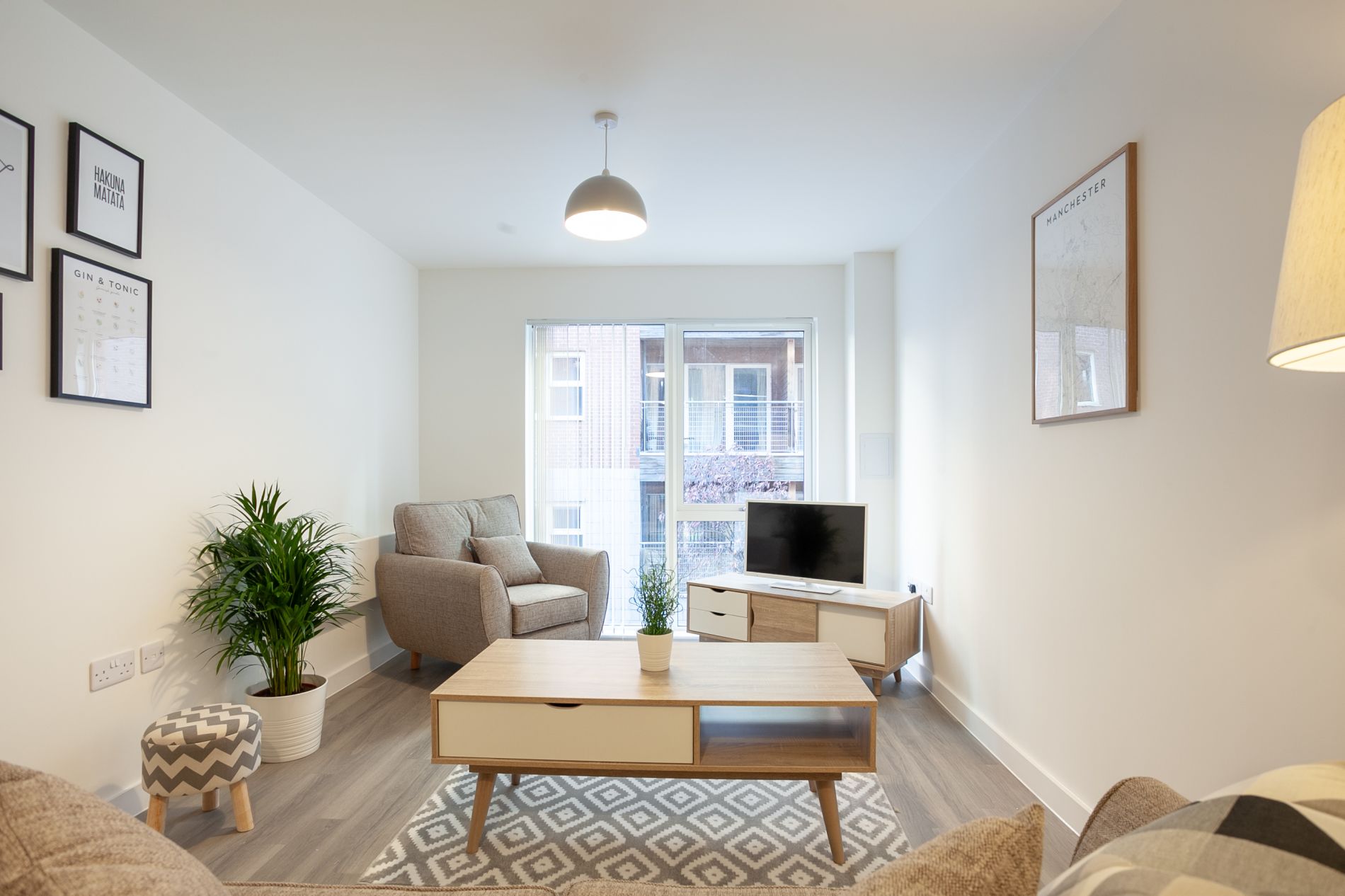 Serviced accommodation with a balcony in Central Manchester