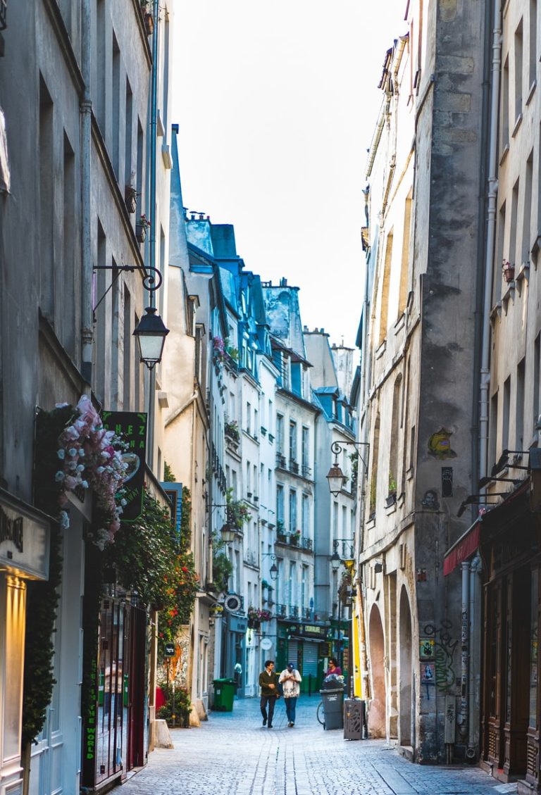 Marais neighborhood in Paris
