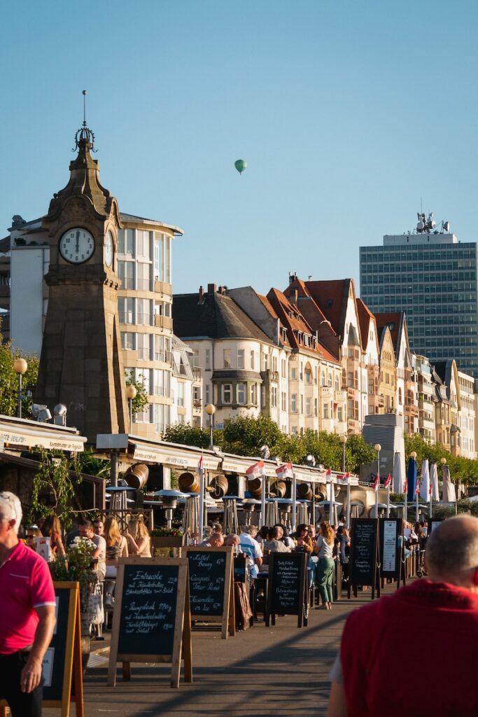 Expats enjoying the vibrant lifestyle in Dusseldorf, Germany