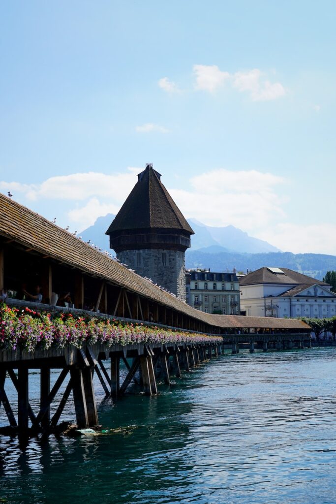 The Famous Kapellbrücke in the heart of Lucerne