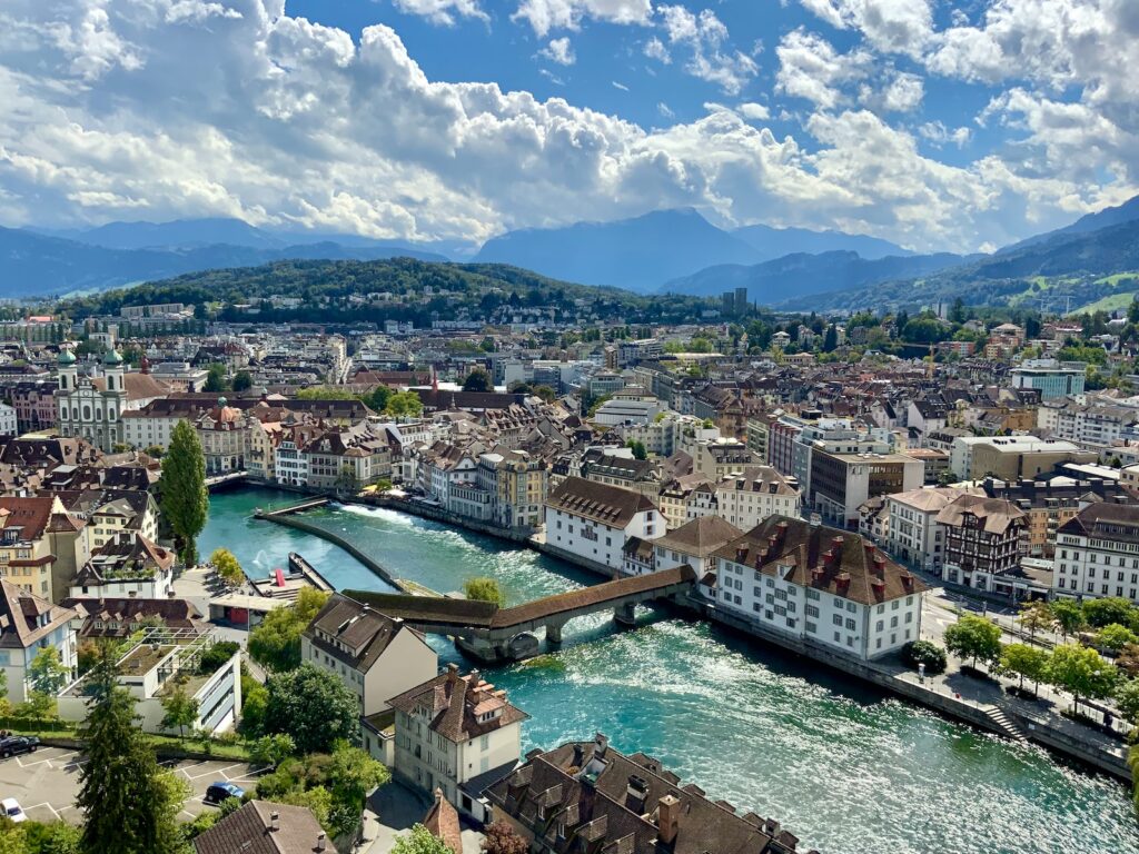 Gorgeous View of Lucerne as Seen from Above