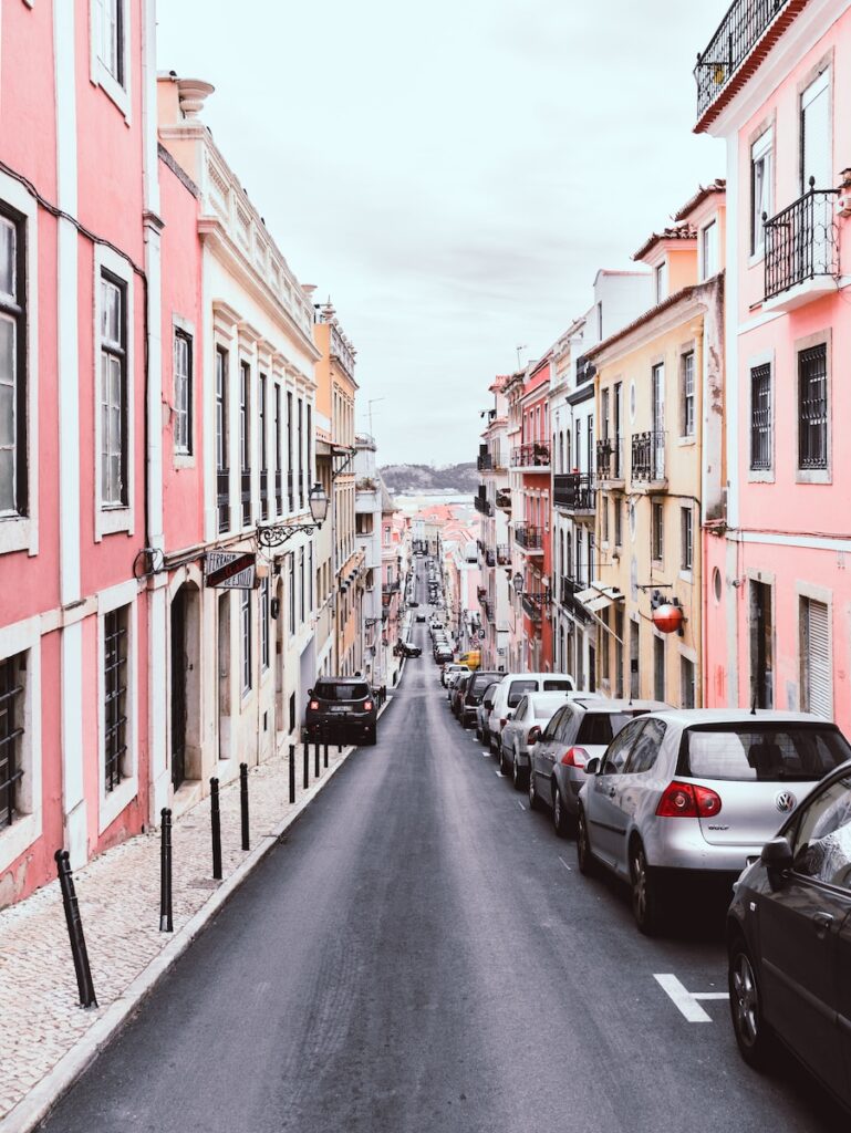Photo of a typical residential neighborhood in Lisbon