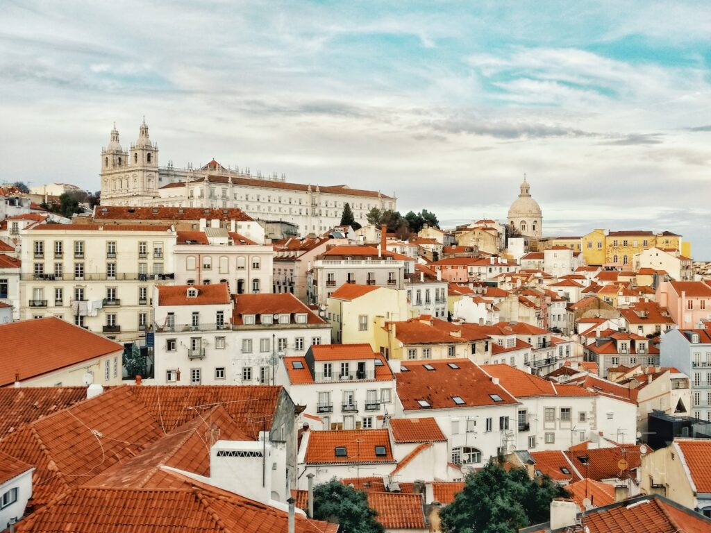 A panoramic view of Lisbon's skyline, a sight soon to be familiar when moving to Lisbon.